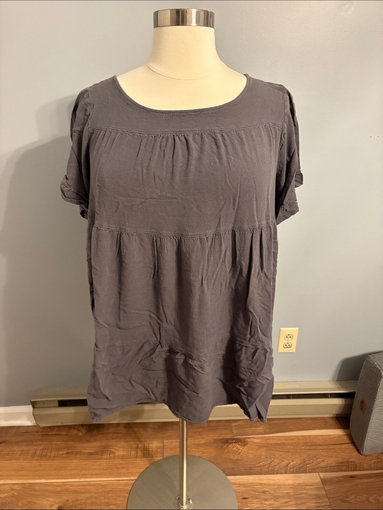 torrid Tops - torrid Charcoal Short-Sleeve Tunic - size 4